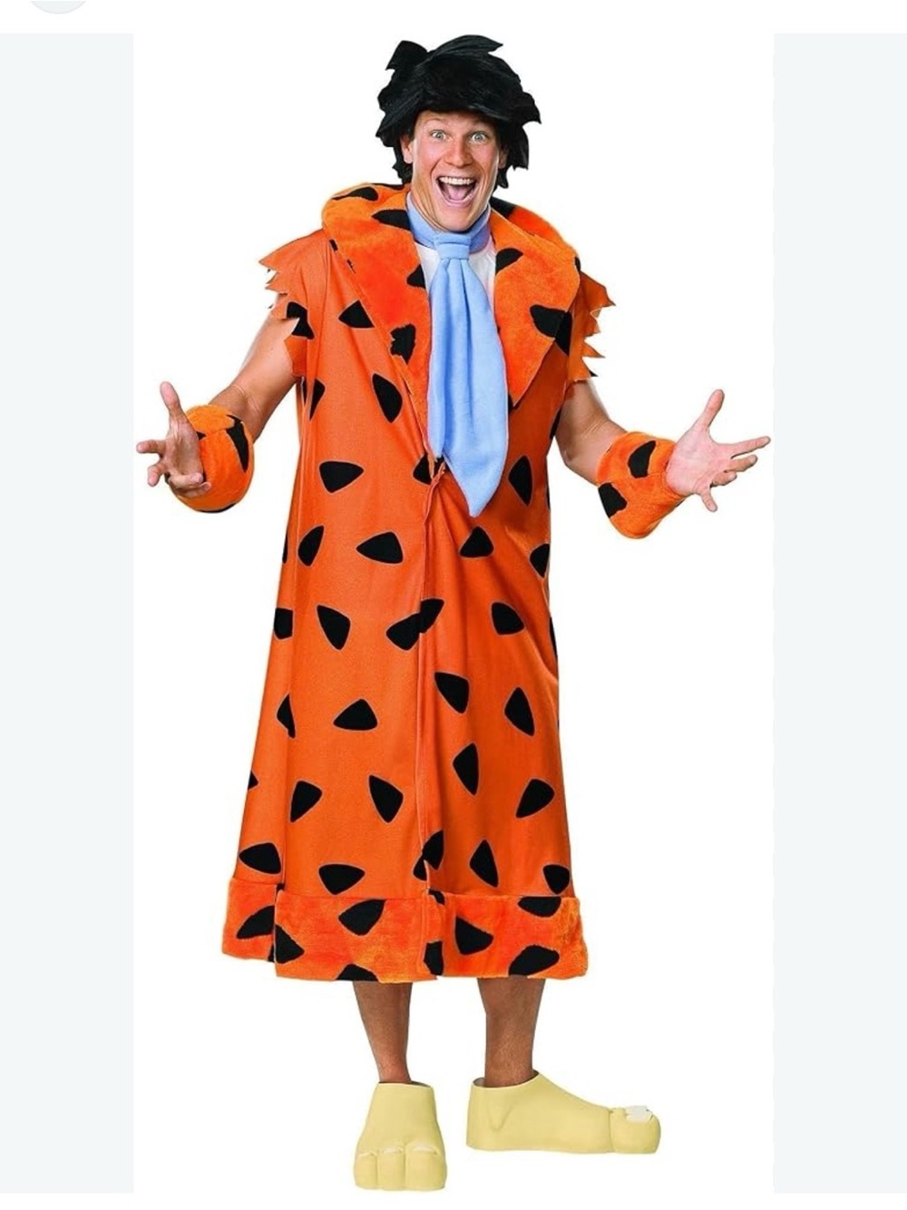 THE FLINTSTONES π§‘FRED FLINTSTONEπ§‘ 4PC ADULT COSTUME SIZE STANDARD πEUCπ